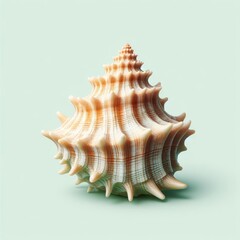 Fototapeta premium shells on white background