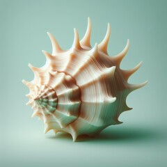 Fototapeta premium shells on white background