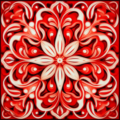 Picture of floor tile pattern wall tiles Home decoration pattern or ceiling.
