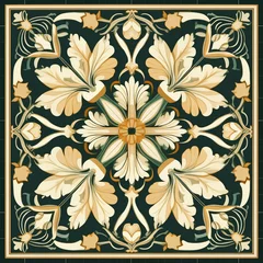 Möbelaufkleber Picture of floor tile pattern wall tiles Home decoration pattern or ceiling. © Gun