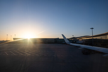 Fototapeta premium airplane in airort