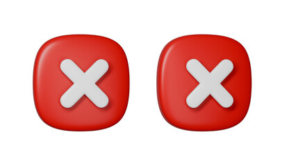 Obraz premium Check mark tick box icon simple modern 3d illustration isolated on white background. 