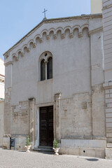 san Pietro church facade, Grosseto, Italy