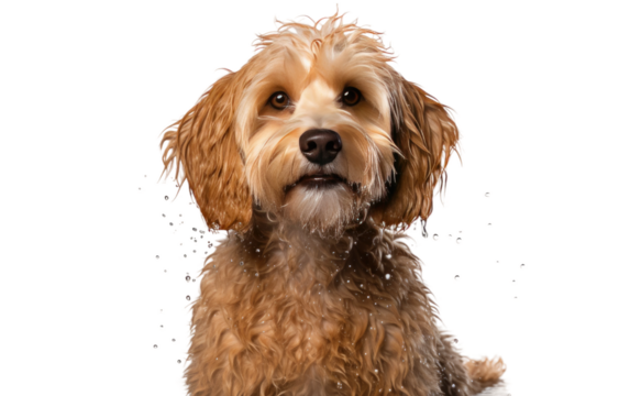 Waterless Shampoo Dog On Isolated Background