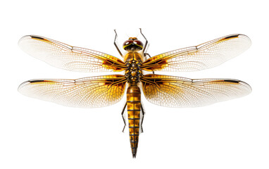 Dragonfly Graceful On Isolated Background