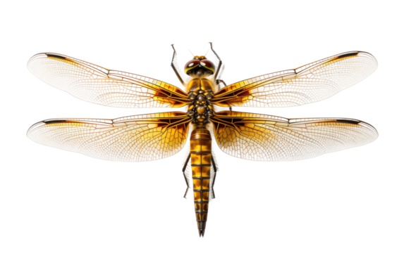 Dragonfly Graceful On Isolated Background