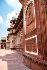 inside agra red fort, india