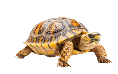 Wise Brown Turtle Earths Guardian on a White or Clear Surface PNG Transparent Background