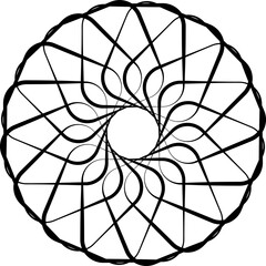 Obraz premium Geometric circle line element