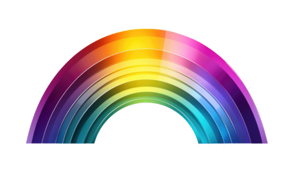 Subtle Spectrum Clear Sky Hints on a White or Clear Surface PNG Transparent Background