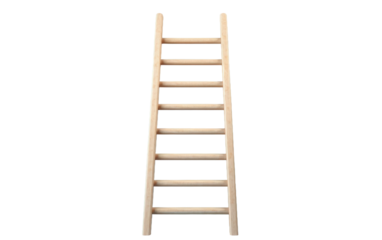 Ladder Elegance On Isolated Background