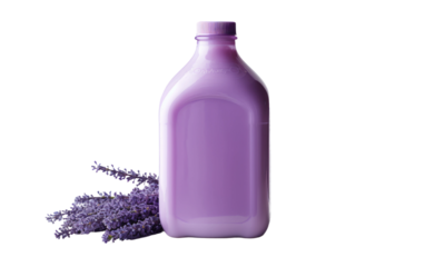 Detergent Lavender Infusion On Isolated Background