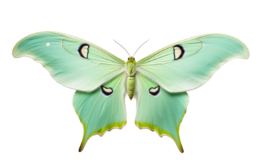 Luna Moth On Isolated Background