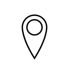 vector icon of simple forms of point of location. location point, perfect for symbols