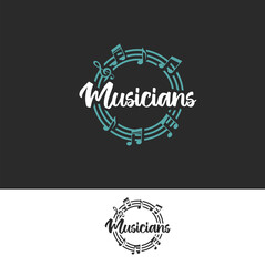 musician logo vector, art, studio, sound, instrumen