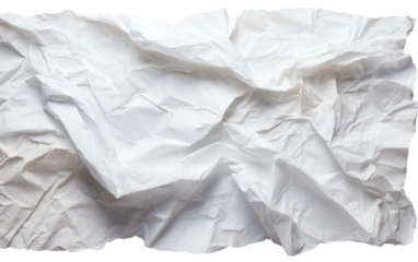 Flattened Scribble Wadded Paper Saga on a White or Clear Surface PNG Transparent Background