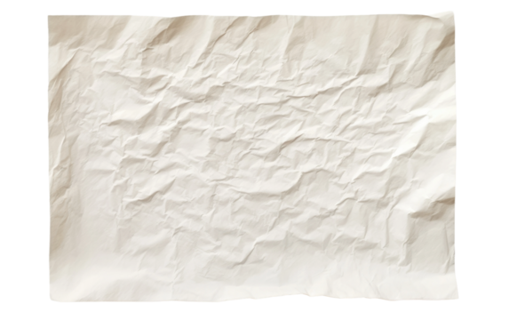 Fresh Canvas New Paper Sheet on a White or Clear Surface PNG Transparent Background