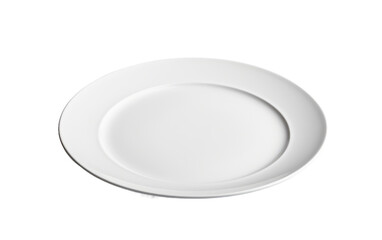 Clean Elegance Dish on Plate on a White or Clear Surface PNG Transparent Background