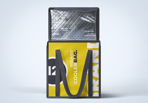 Isolated Food Delivery Bag Mockup