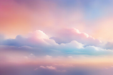 Obraz premium soft cloud background with a pastel multicolored gradient with bokeh