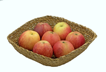 Apples of Amasya, a local variety which is small, red and greenish yellow, yellowish red  in color