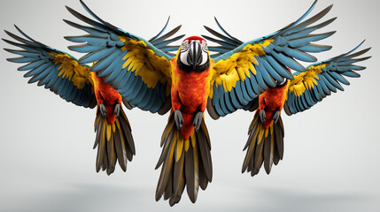Obraz premium red and yellow macaw HD 8K wallpaper Stock Photographic Image 