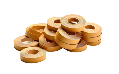 Versatile Brown Tape Ensuring Secure Fastening on a White or Clear Surface PNG Transparent Background