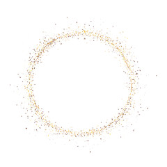 gold round sparkle
