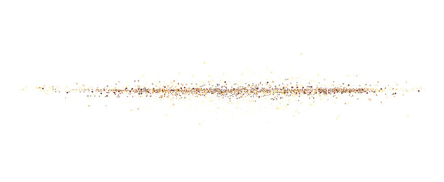 abstract gold glitter border