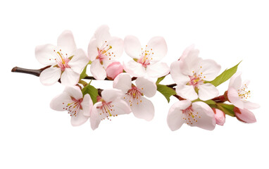 Spring Elegance Vibrant Cherry Blossom Display on a White or Clear Surface PNG Transparent Background