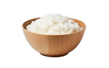 Rice Bowl Gastronomic Comfort Cuisine on a White or Clear Surface PNG Transparent Background