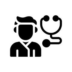 doctor glyph icon