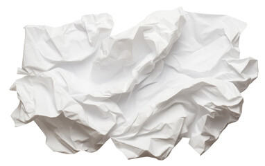 Torn Sheets Crumpled Journey Unraveled on a White or Clear Surface PNG Transparent Background
