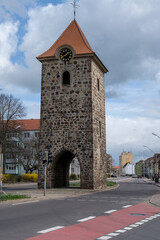 Fototapeta na wymiar Stadttor von Zerbst - das Dornburger Tor