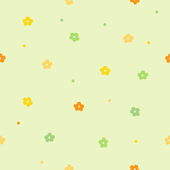 Simple Seamless floral pattern texture background