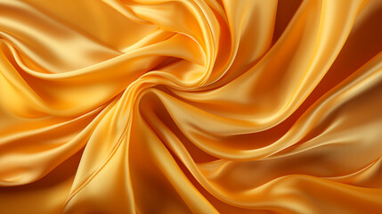 Fototapeta premium A smooth, elegant golden silk background in retro style. The fabric is smooth and shiny, with a subtle sheen.