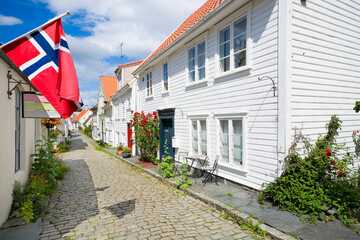Wooden Old Town in Stavanger, Norway