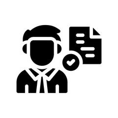 hiring glyph icon