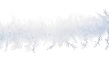 Frosty Snow Winters Cold Embrace on a White or Clear Surface PNG Transparent Background