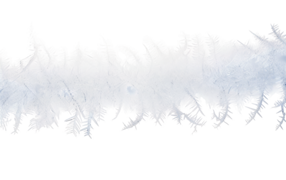 Frosty Snow Winters Cold Embrace on a White or Clear Surface PNG Transparent Background