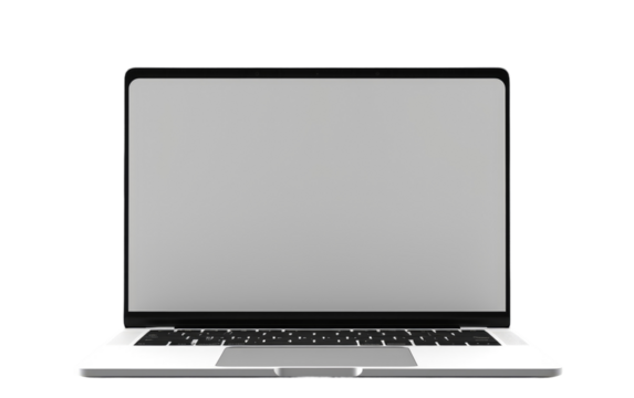 Blank Canvas Unseen Digital Potential on a White or Clear Surface PNG Transparent Background