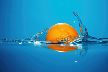 Bubble freshness food fruit water splashing ripe wet healthy background fresh orange drop liquid