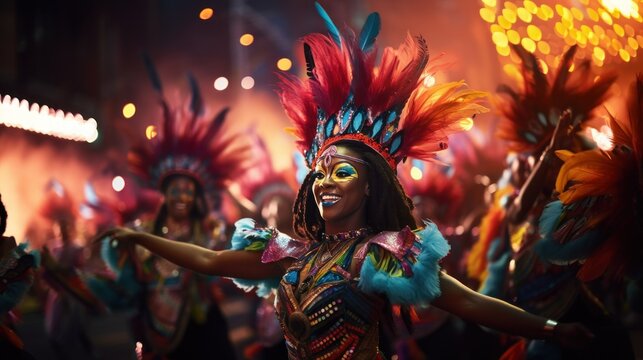 Colorful carnival background.
