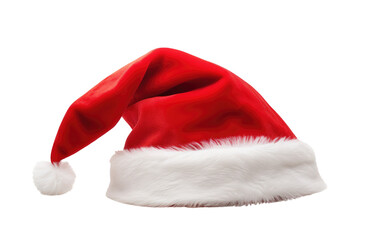 Santa Hat Festive Decoration Delight on a White or Clear Surface PNG Transparent Background