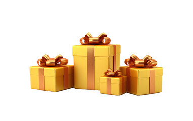 Presents Galore Complete Gift Collection on a White or Clear Surface PNG Transparent Background