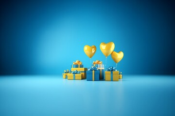 valentines day celebration, greeting card mockup, surprise for beloved. festive background with...