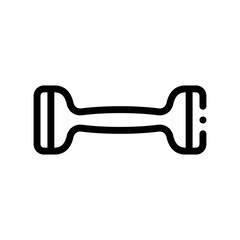 dumbbell line icon