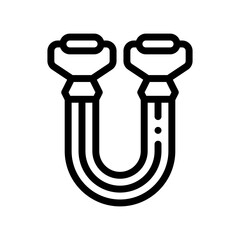 chest expander line icon