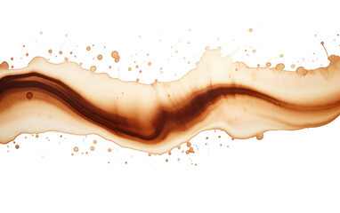 Narrative in Stains Coffees Impressions on a White or Clear Surface PNG Transparent Background