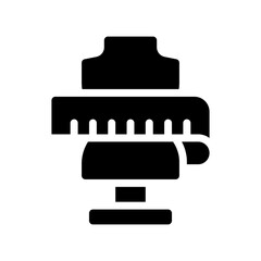 measuring tape glyph icon